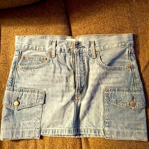 Denim Forum Light Blue Mini Skirt